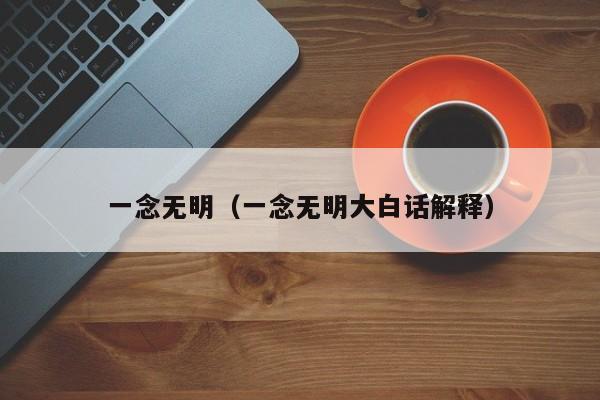 一念无明（一念无明大白话解释）