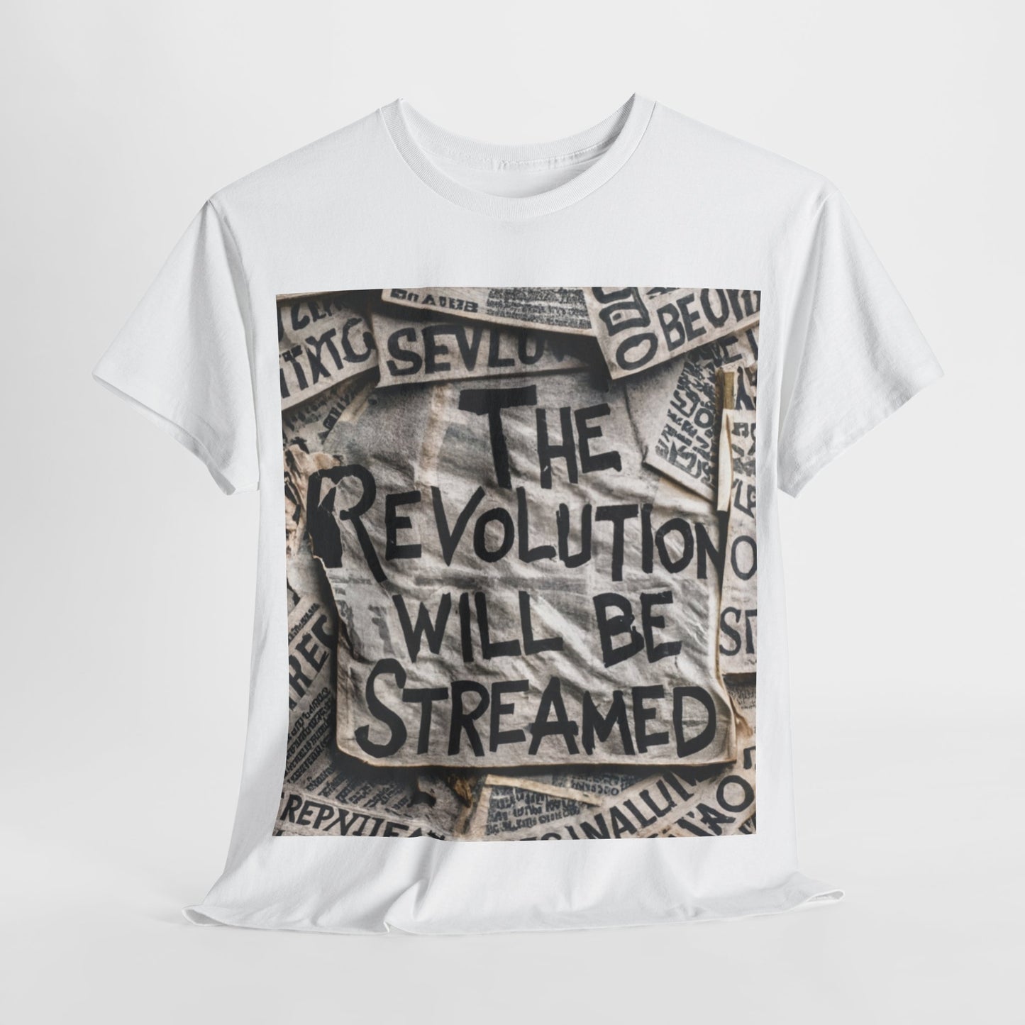 "The Revolution will be Streamed" - Unisex Heavy Cotton T-shirt