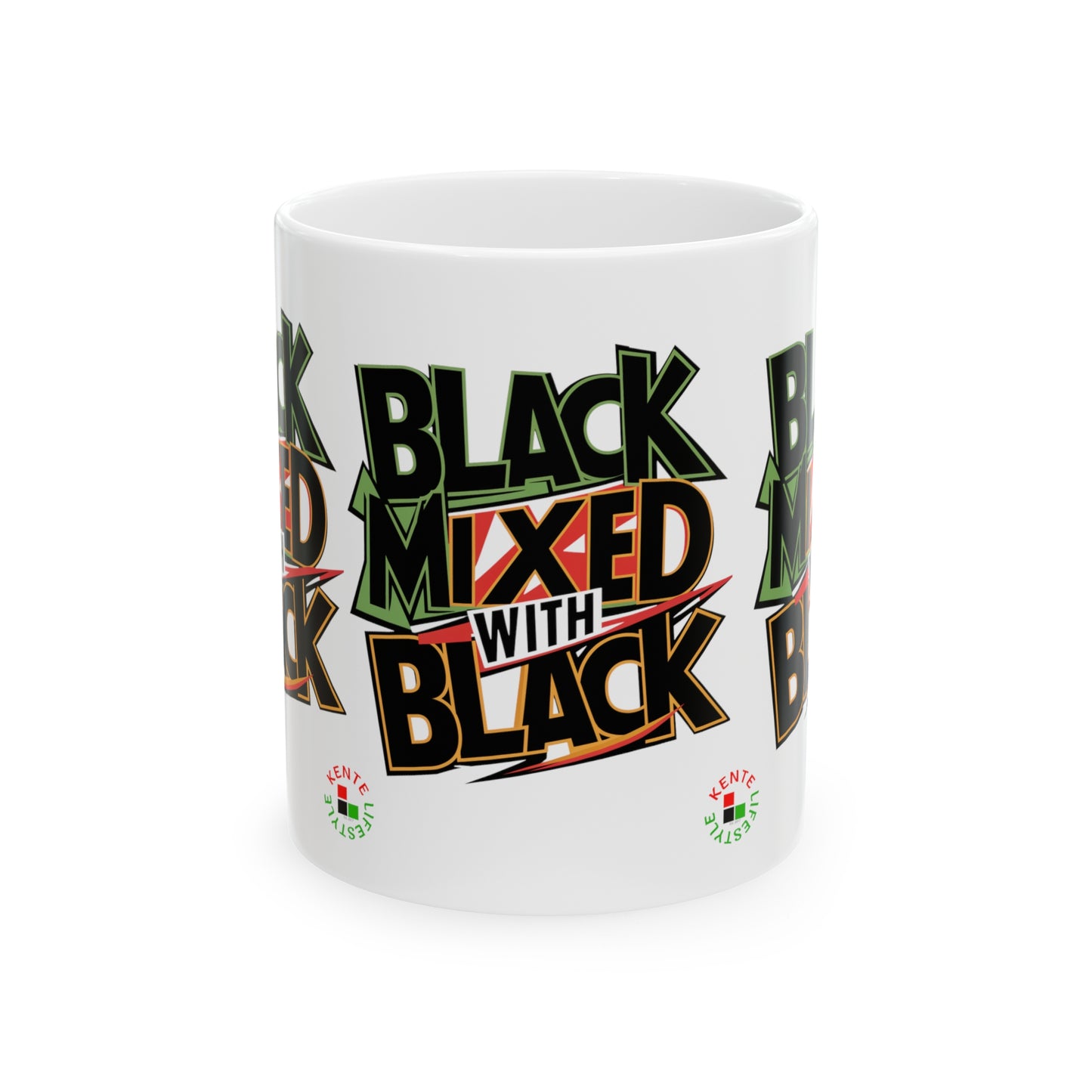 "Black Mixed with Black" - Ceramic Mug 11oz