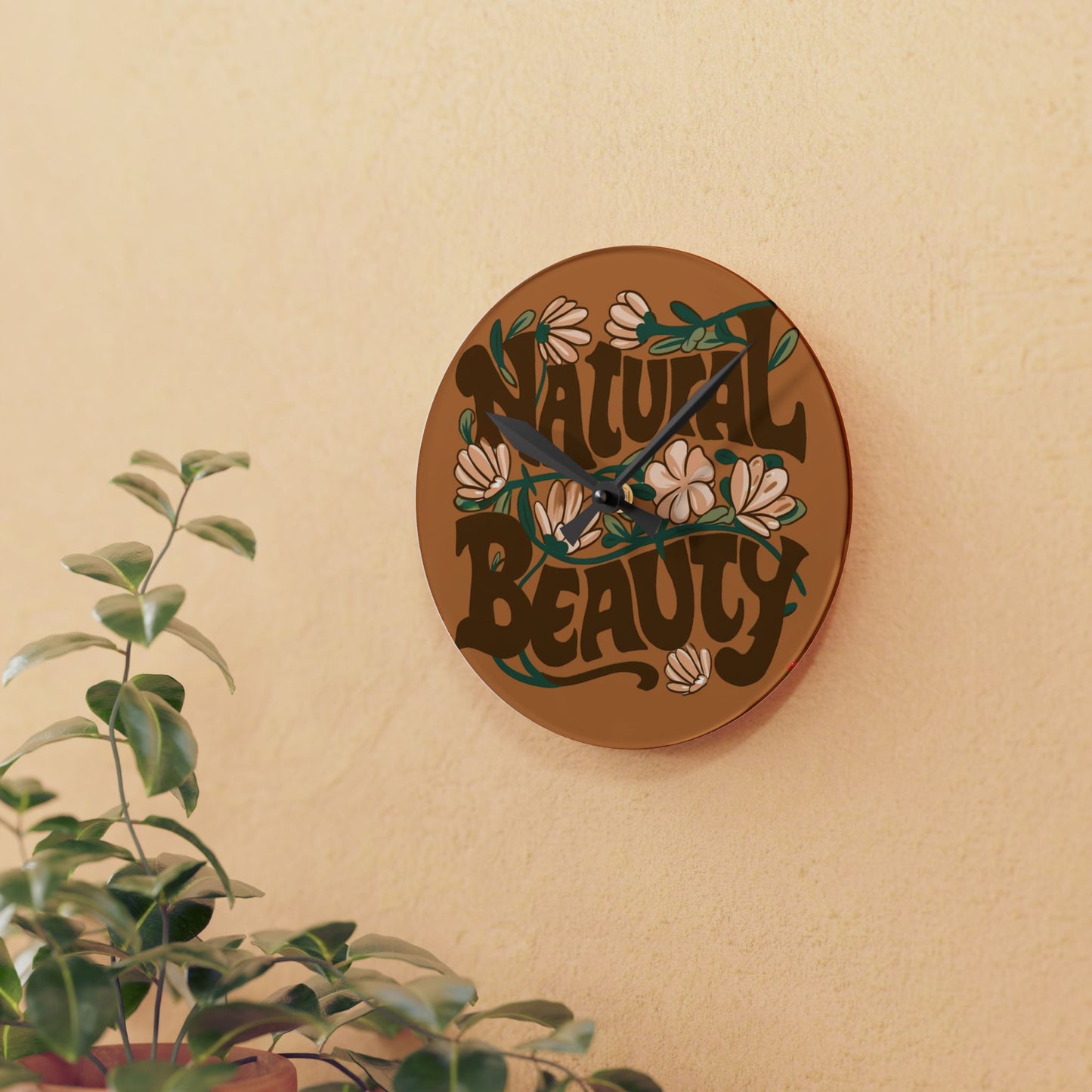 Natural Beauty 2.0 -- Acrylic Wall Clock