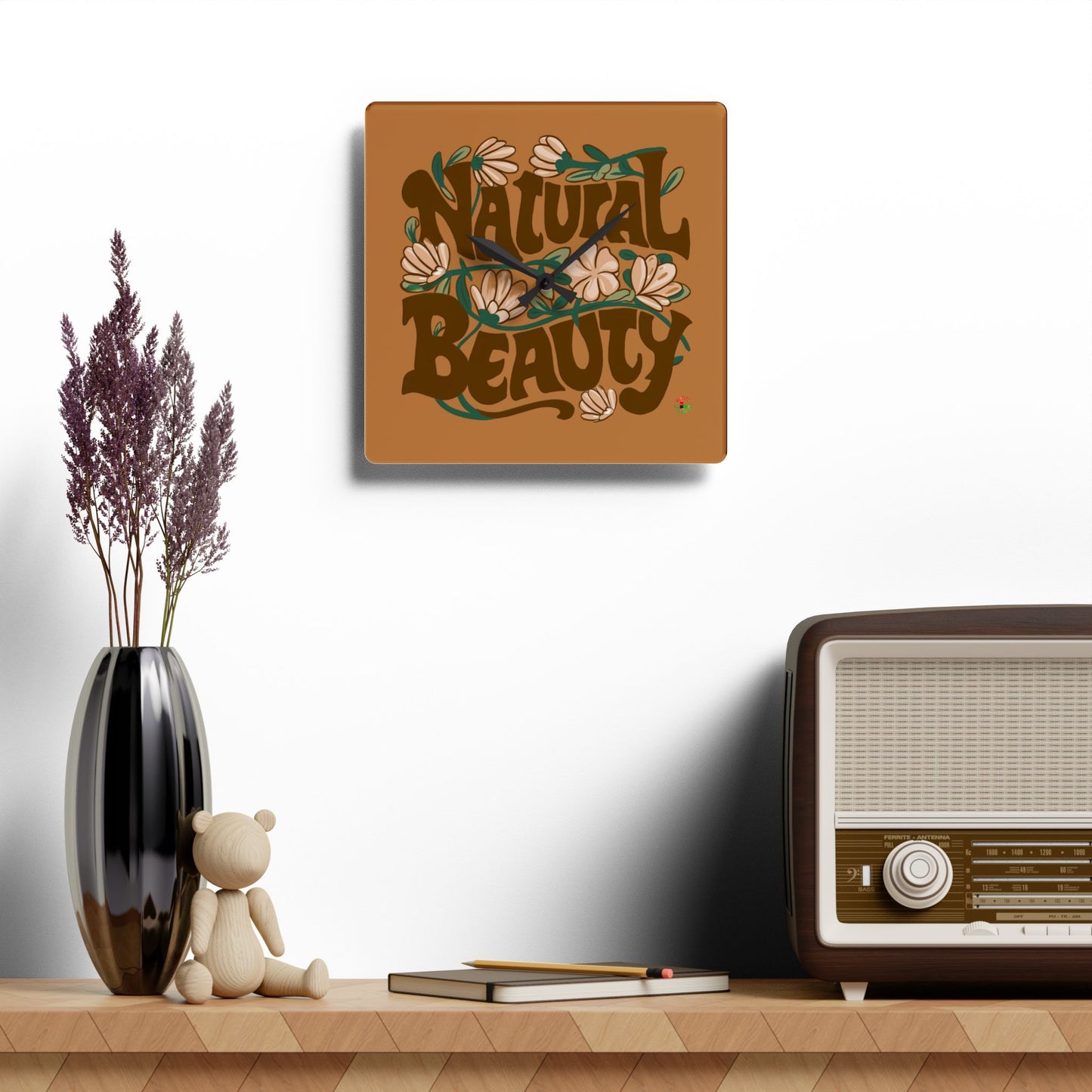 Natural Beauty 2.0 -- Acrylic Wall Clock