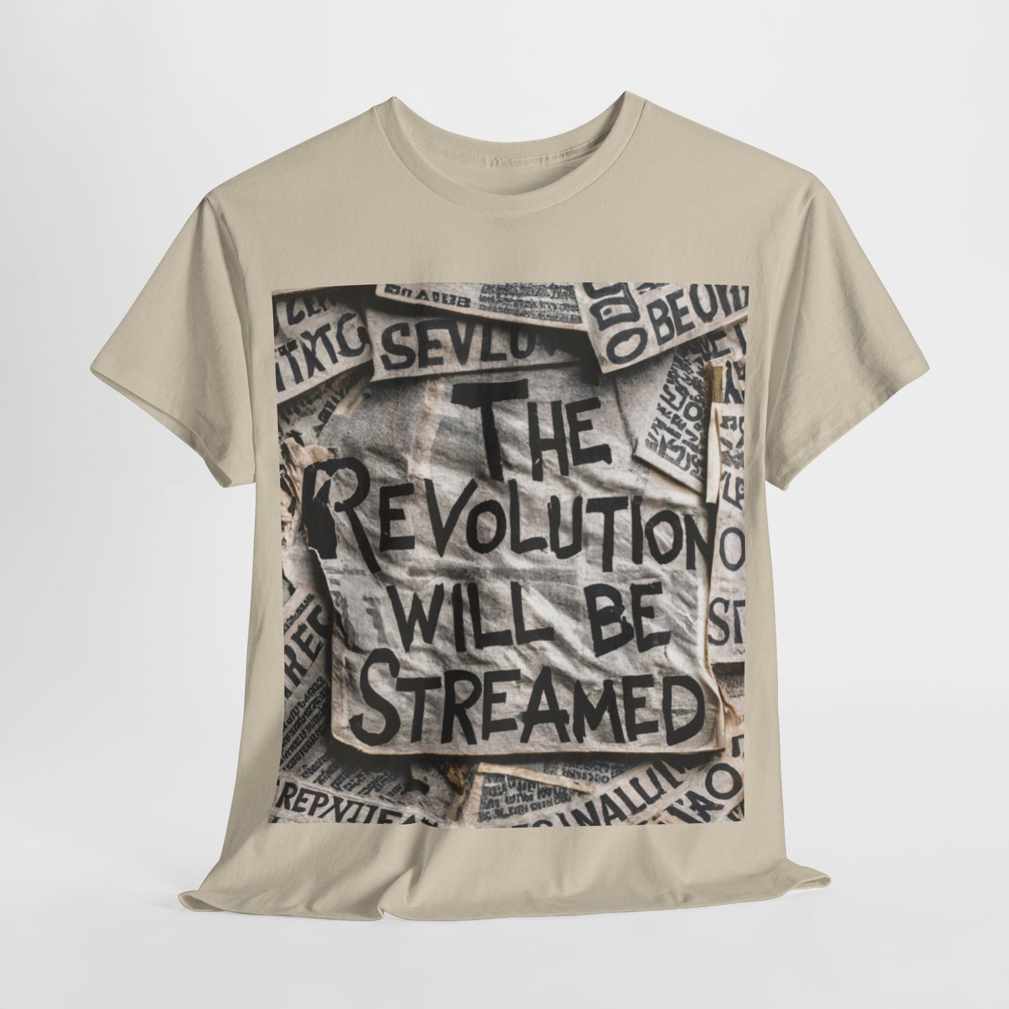 "The Revolution will be Streamed" - Unisex Heavy Cotton T-shirt